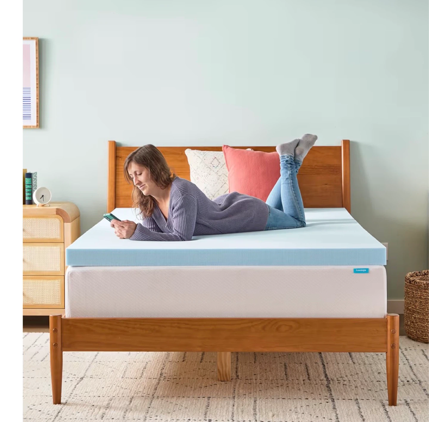 Linenspa King 3 Inch Memory Foam Mattress Topper - photo 4