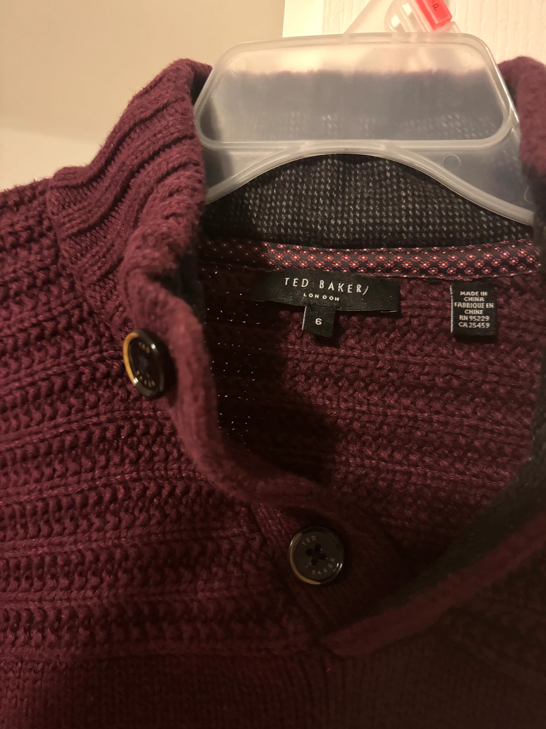 Ted Baker London Sweater Burgundy Size 6 - photo 2