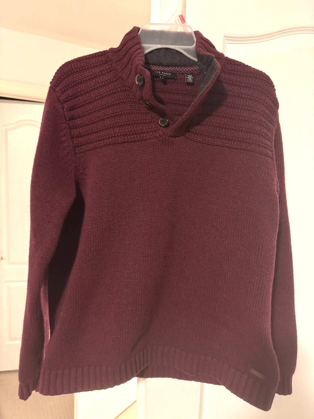 Ted Baker London Sweater Burgundy Size 6 - photo 3