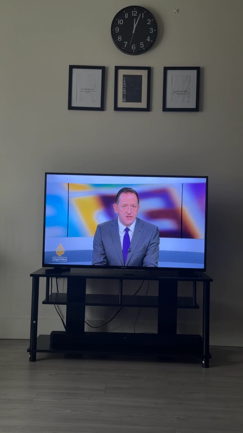 Black 3-Shelf TV Stand