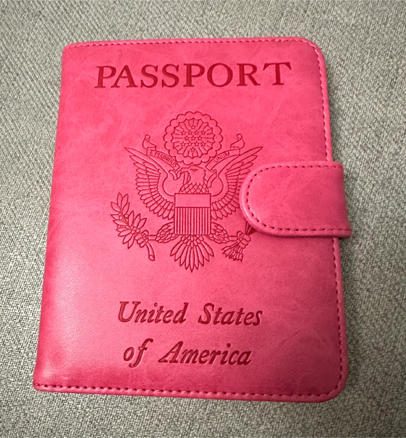 PASCACOO Pink Travel Passport Holder Wallet Organizer
