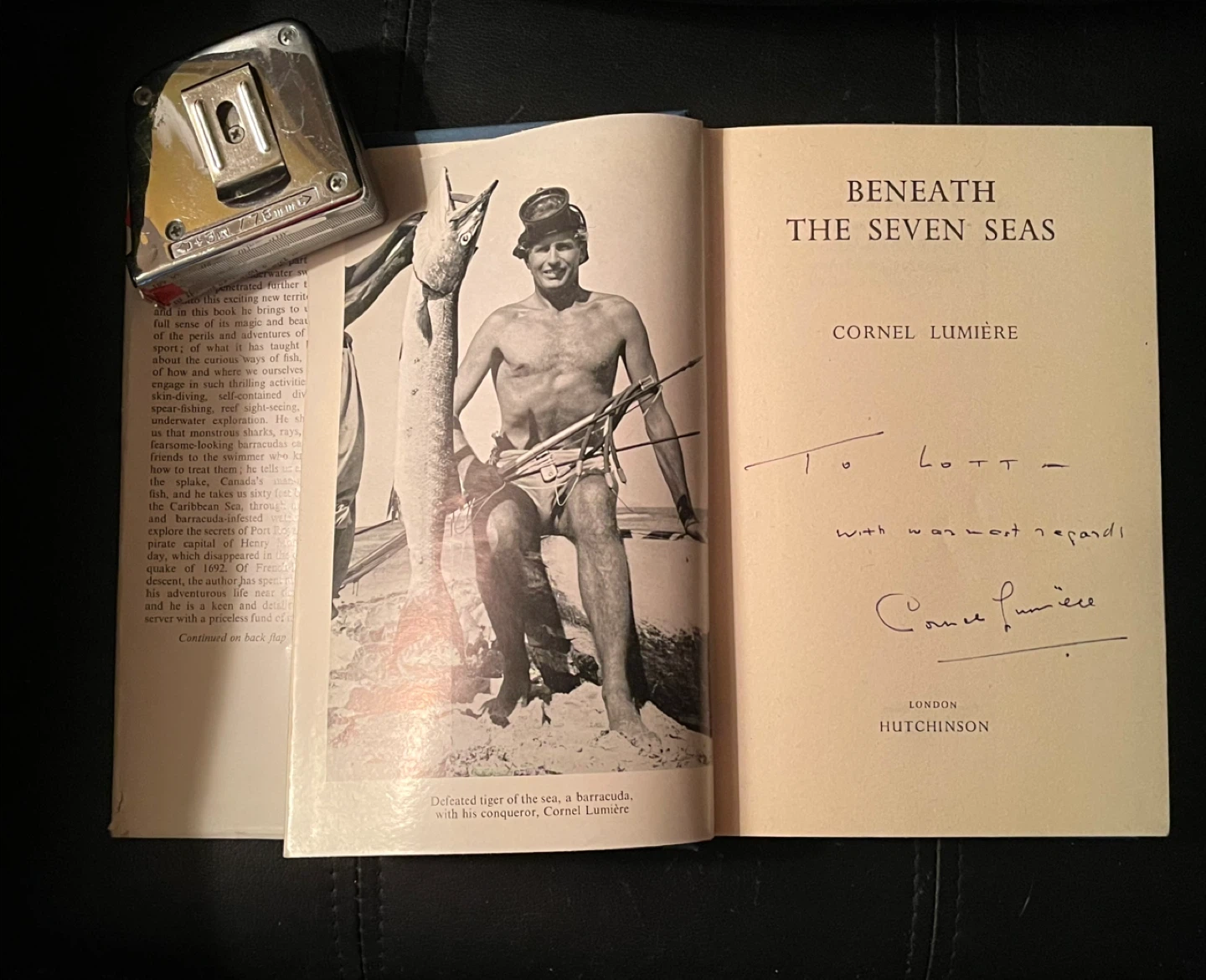 🏆SIGNED Beneath the Seven Seas by Cornel Lumière - Signed Copy - photo 3