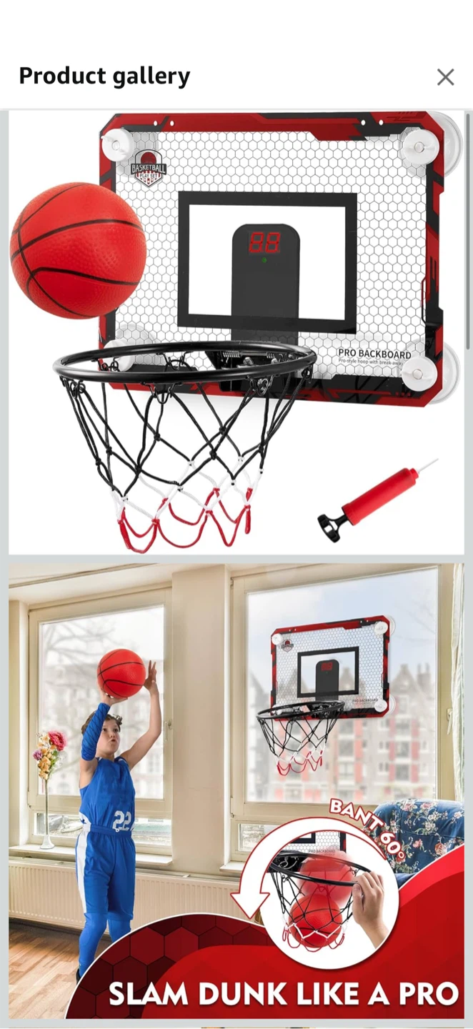 Mini Basketball Hoop with Electronic Scoreboard – NEW - photo 2