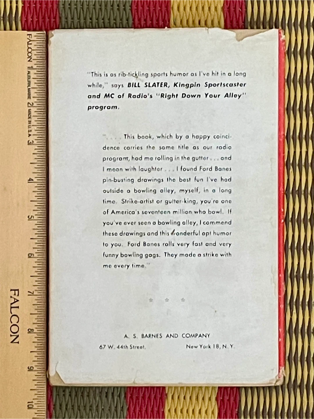 🏆Right Down Your Alley by Ford Banes Book - photo 2