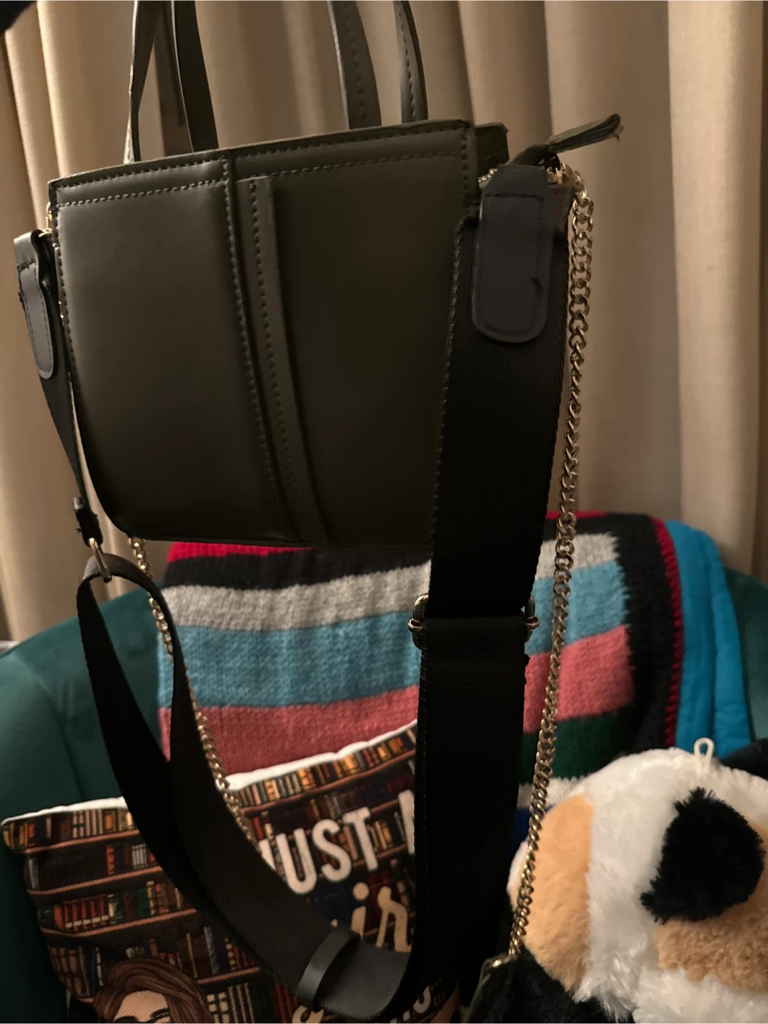Olive Green Top Handle Purse - photo 3