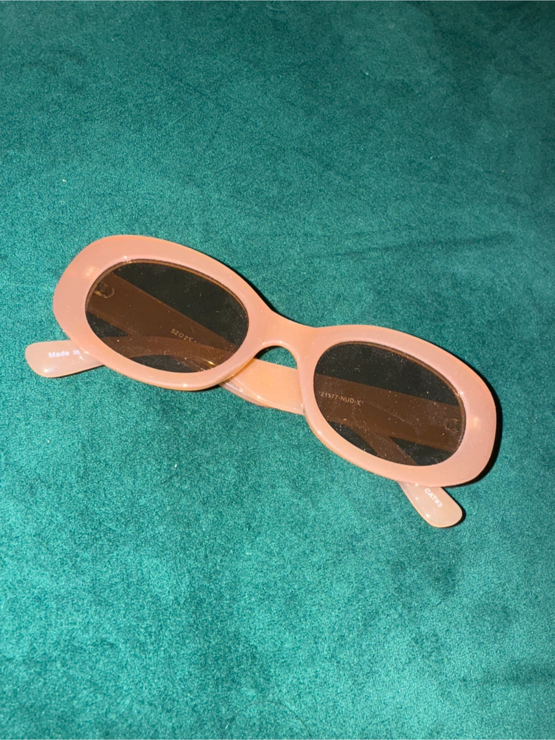 Pink Oval Sunglasses