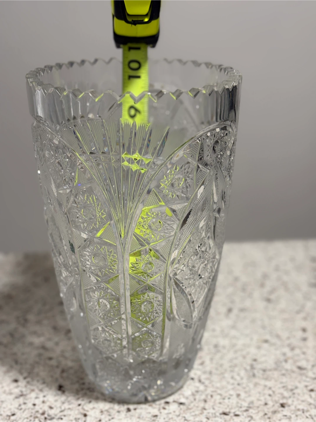 Crystal Cut Glass Vase