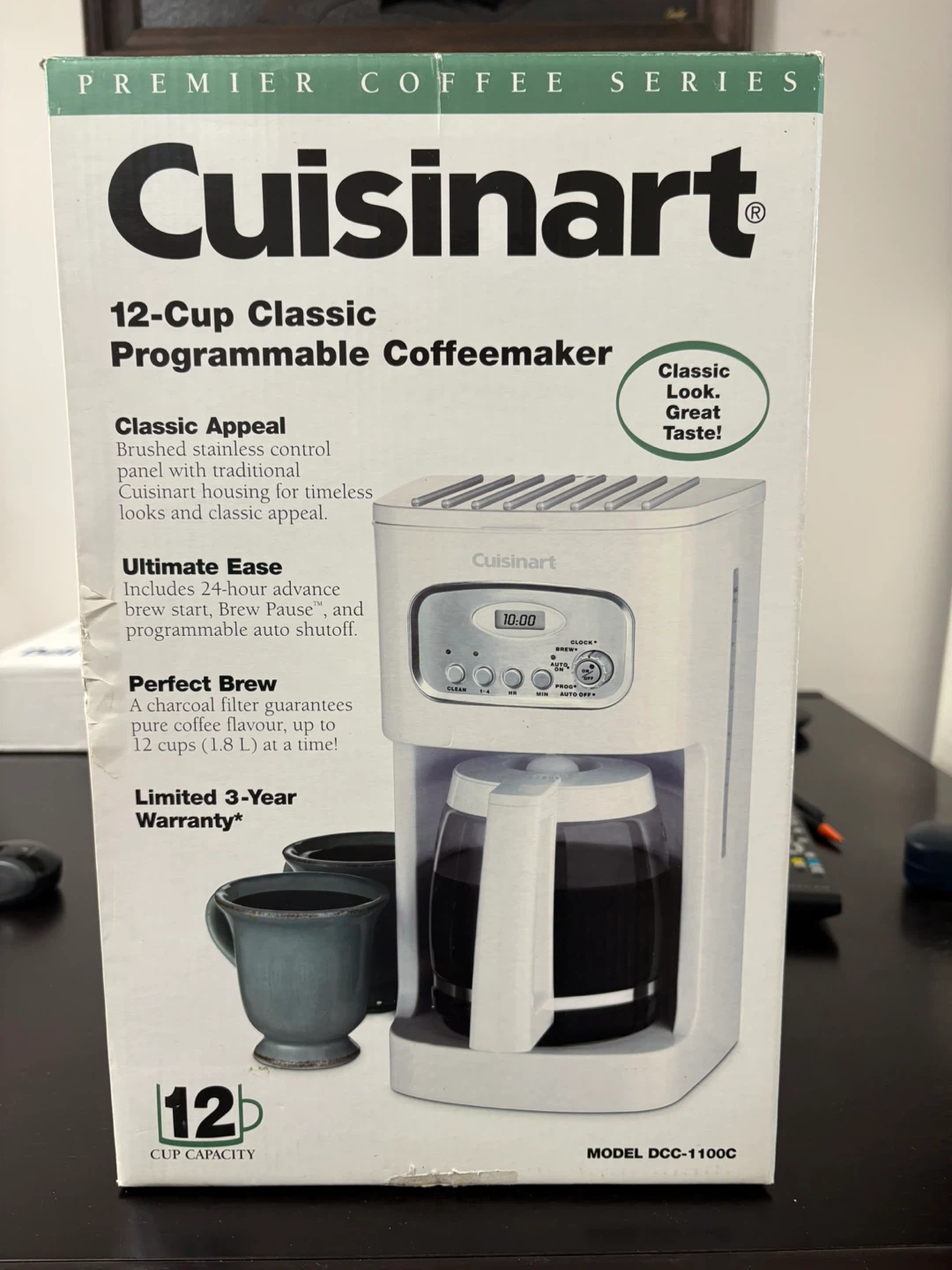 Cuisinart 12-Cup Classic Programmable Coffeemaker DCC-1100C