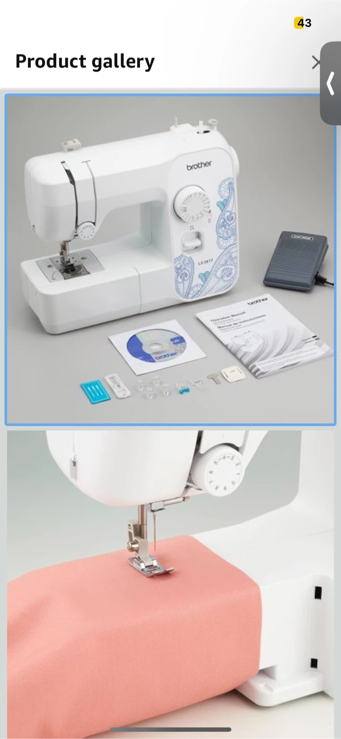 Brother LX3817 Sewing Machine - White - photo 3