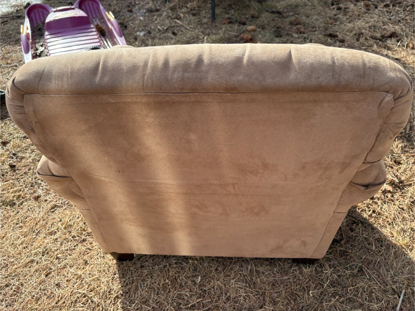 Tan Upholstered children Armchair - photo 4