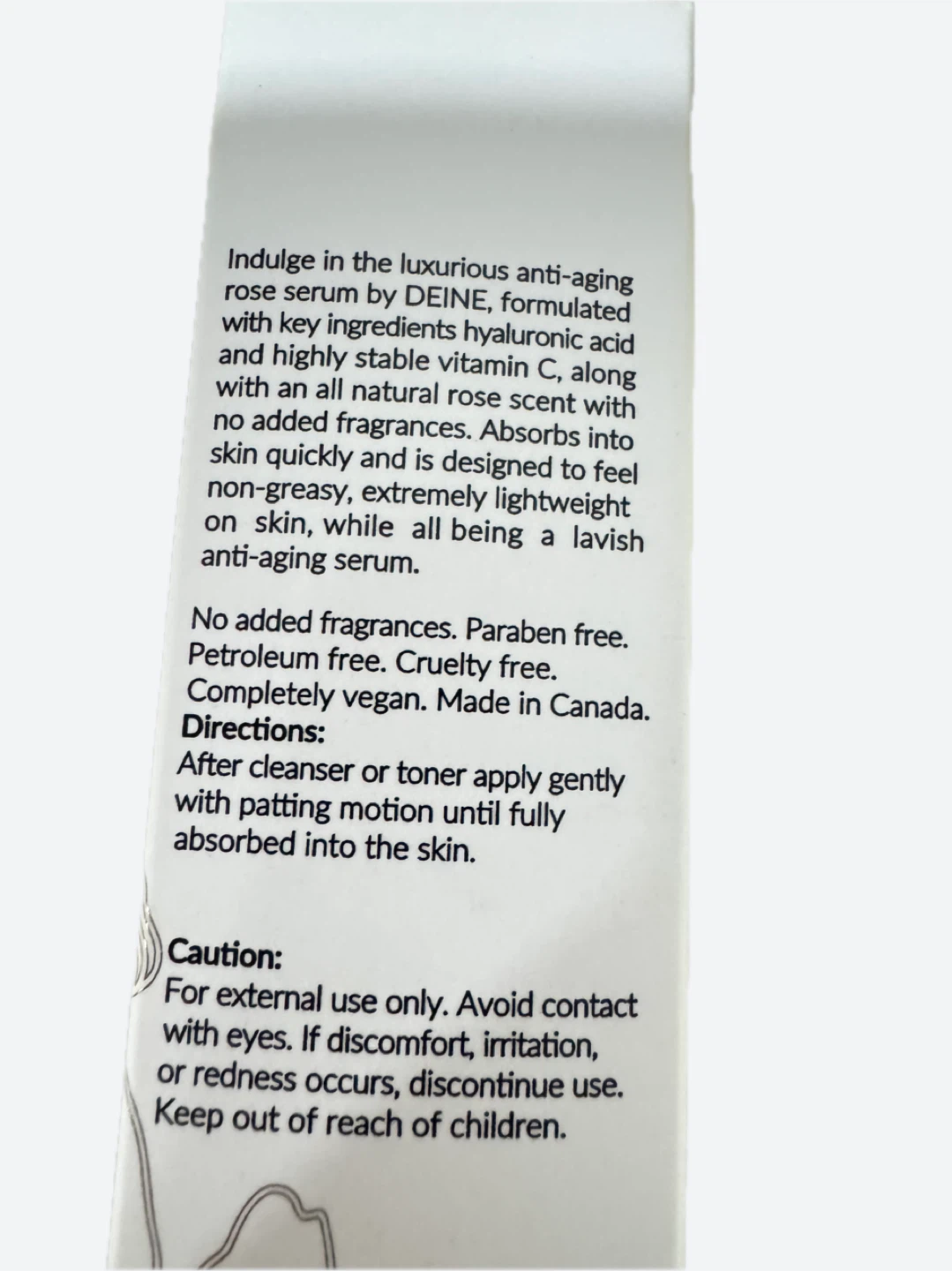 DEINE Rose Serum with Hyaluronic Acid & Vitamin C 50ml - photo 2