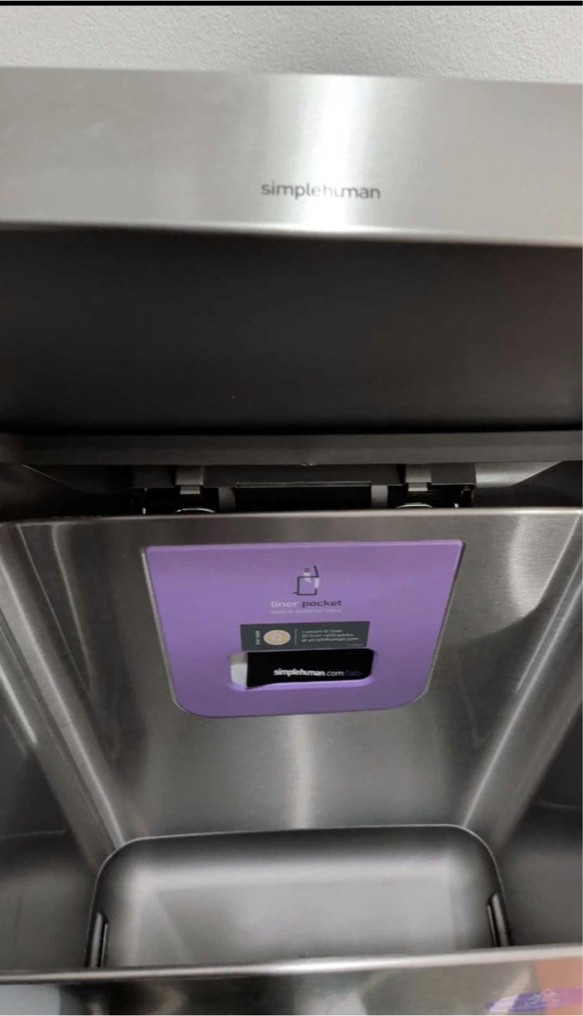 Simplehuman Stainless Steel Dual Compartment Trash Can - photo 3