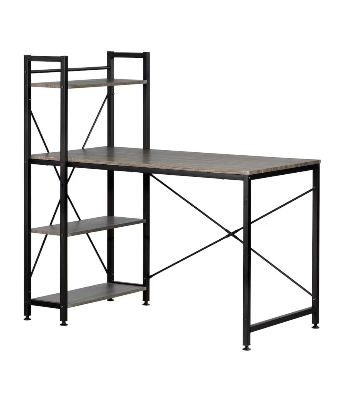 Computer Desk with Shelving Unit - photo 2