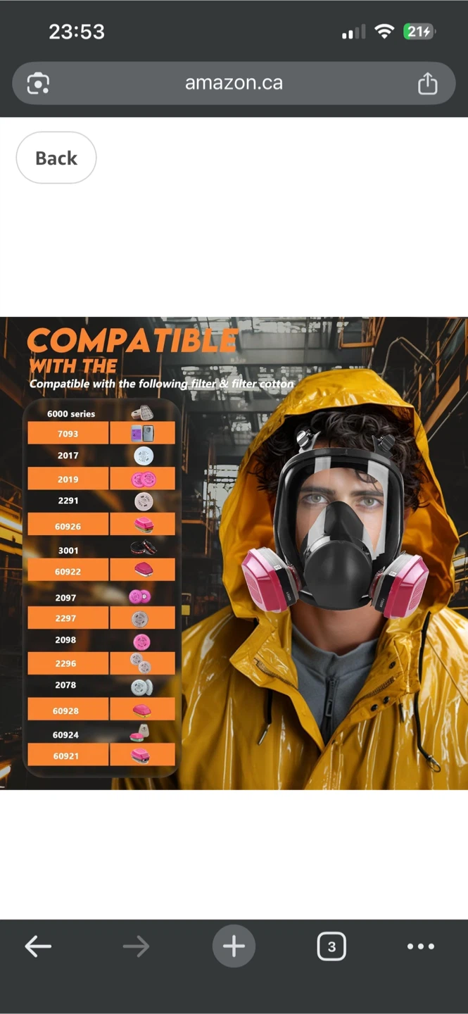Full Face Protection Respirator Mask - photo 2
