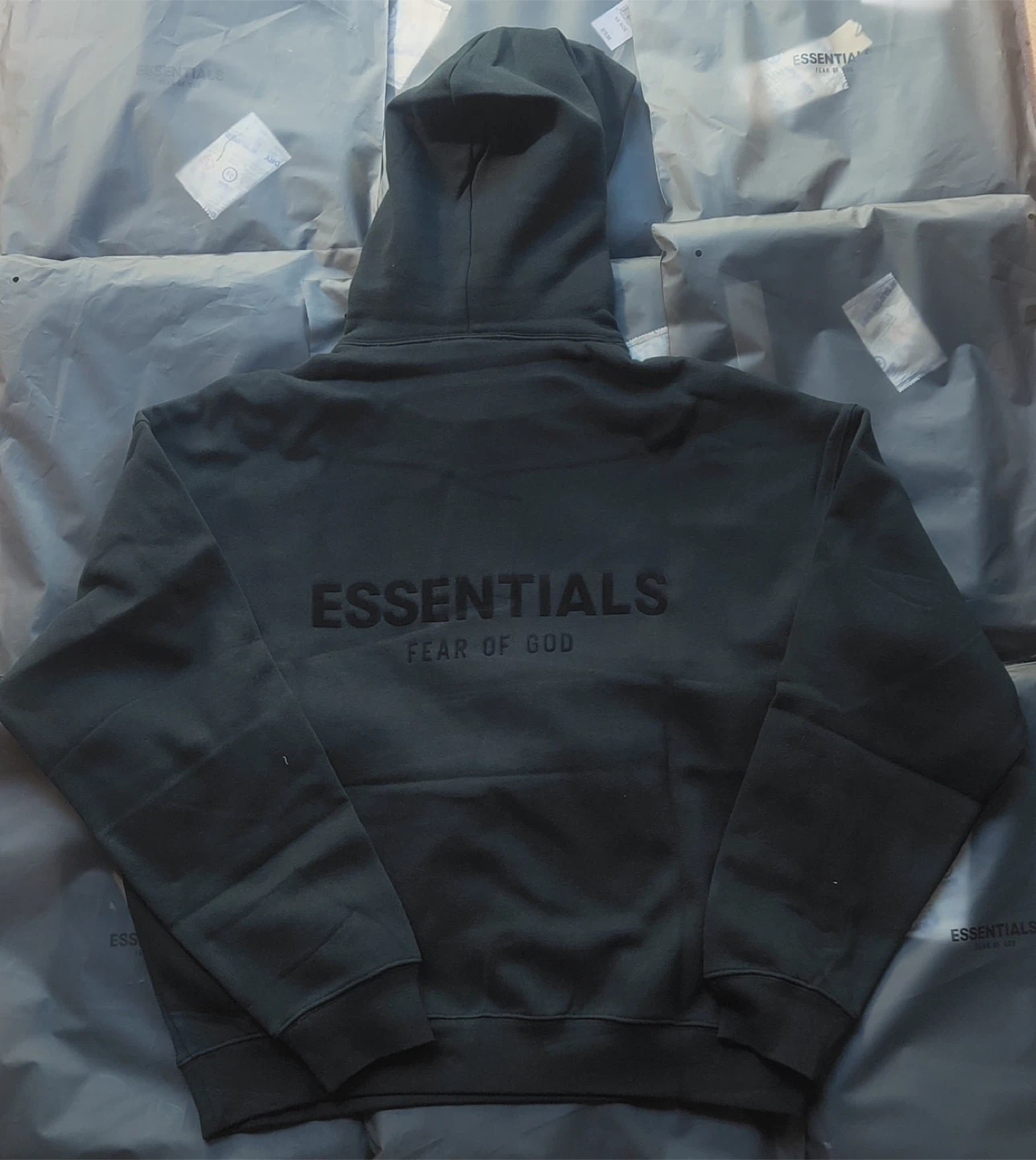 90$ Small/Medium/Large Black Essential Hoodie