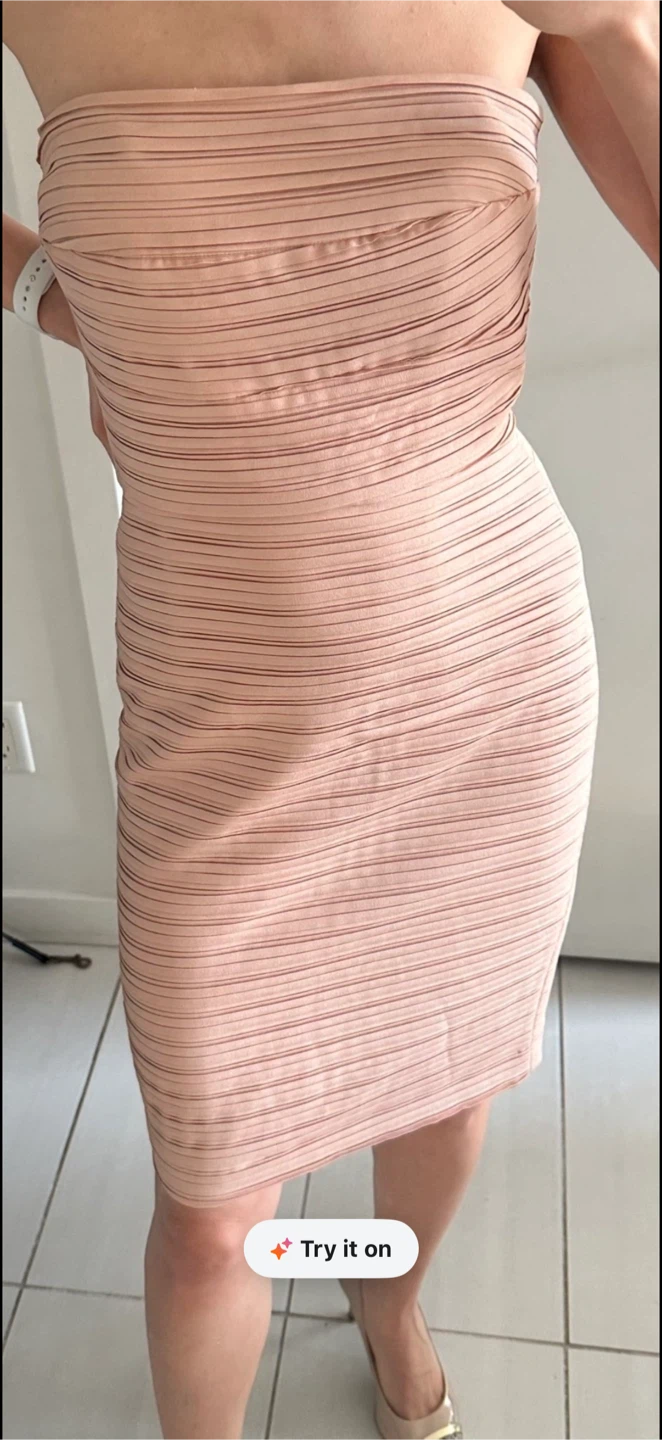 Strapless Ruched Midi Dress🏆 - photo 3