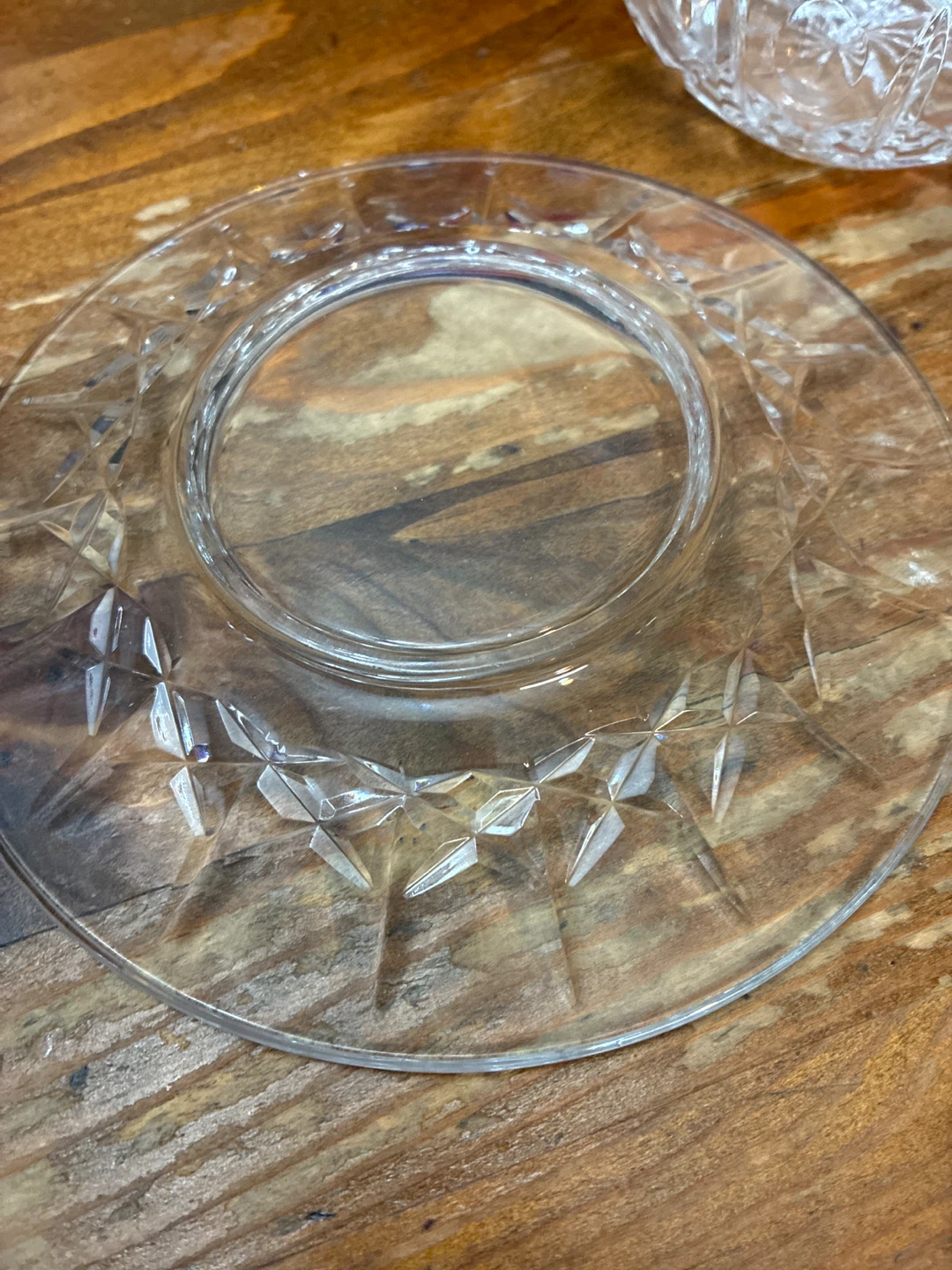Vintage 5 piece Crystal Glassware Set Serving Bowls and Pitcher - photo 3