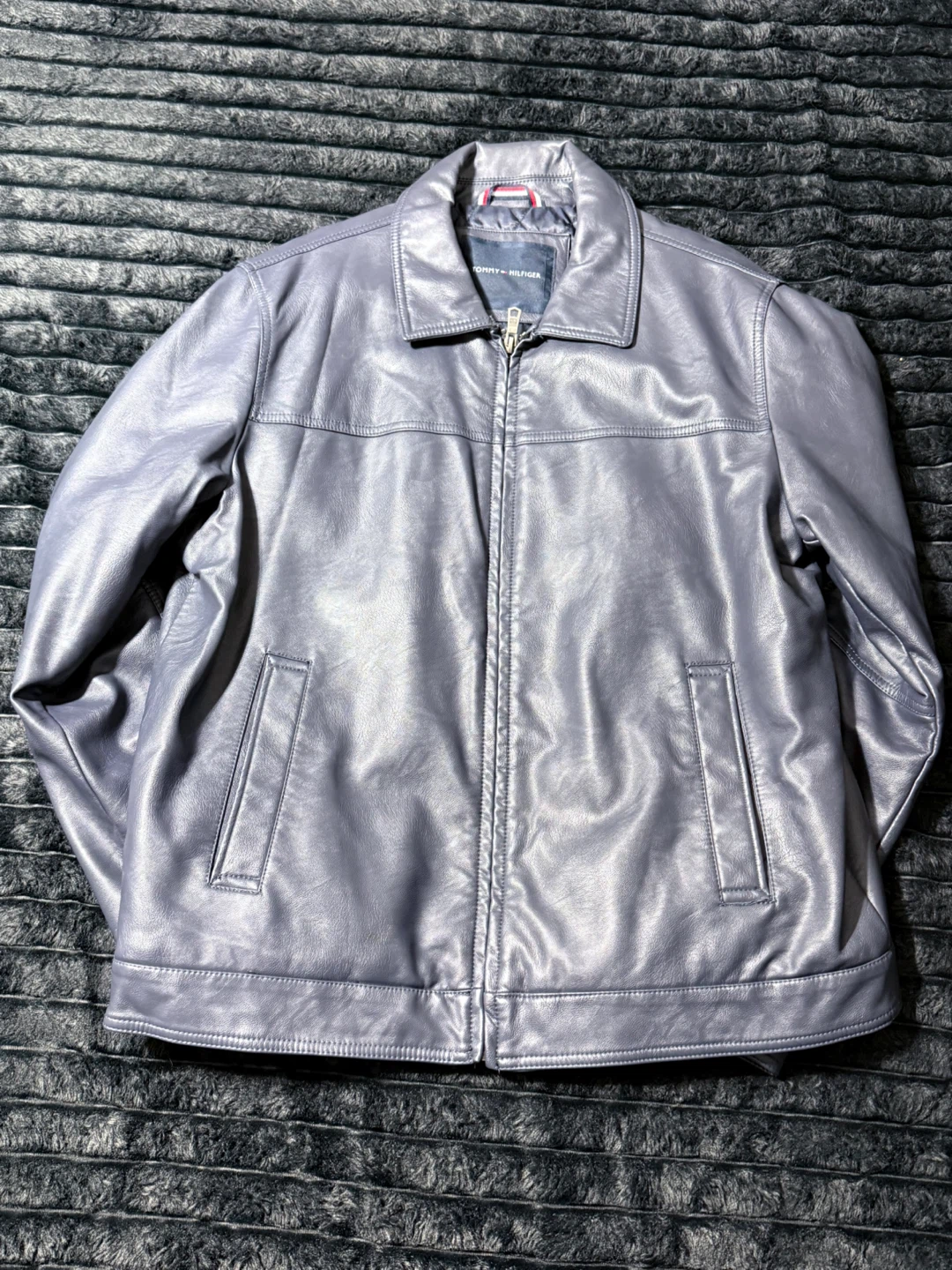 Tommy Hilfiger Men's Faux Leather Jacket - Size L - photo 2