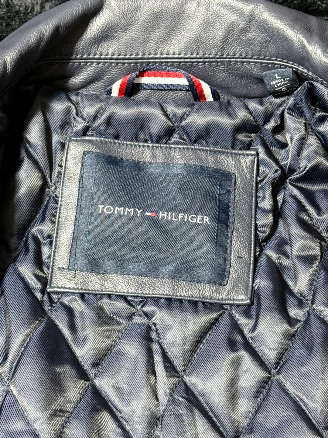 Tommy Hilfiger Men's Faux Leather Jacket - Size L - photo 4