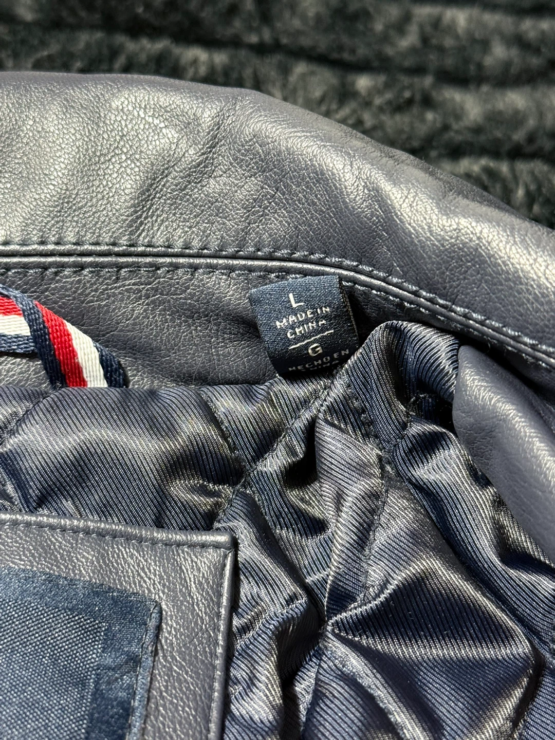 Tommy Hilfiger Men's Faux Leather Jacket - Size L - photo 5