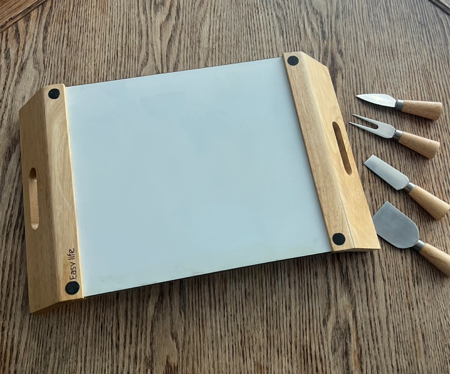 Cheese Board Set with 4 Knives - photo 4