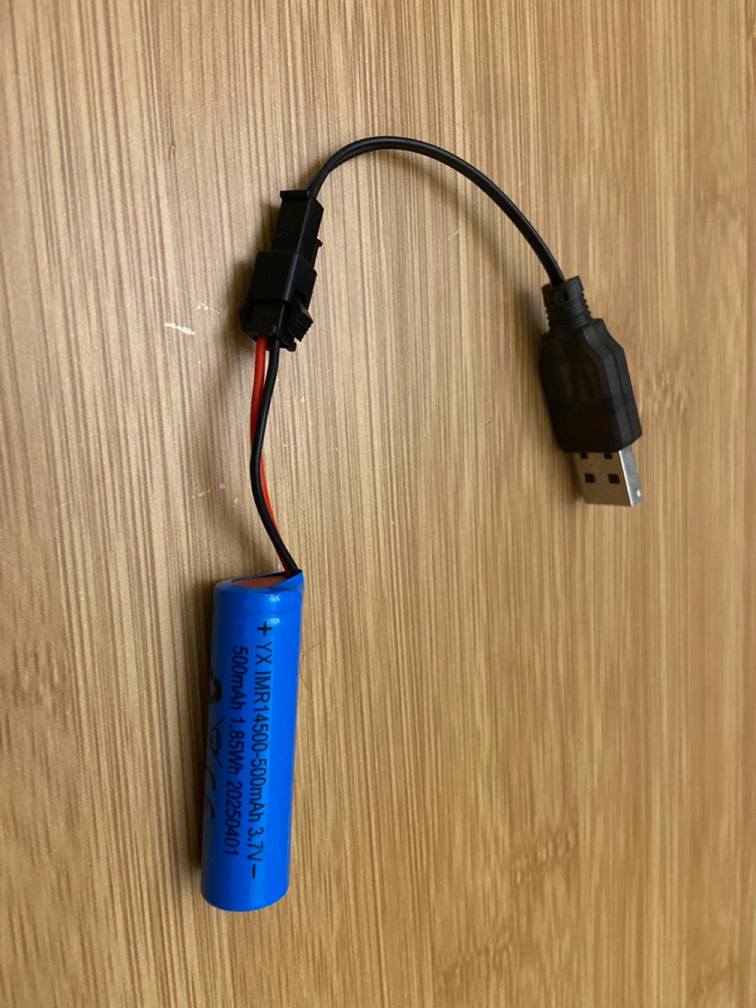 YX IMR14500 Rechargeable Battery with USB Cable