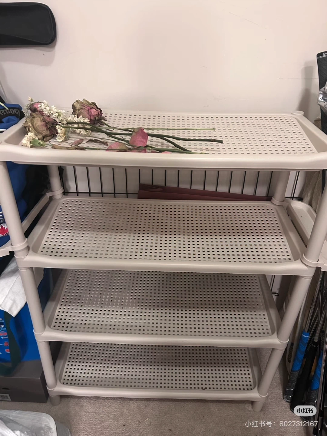 Plastic 4-Tier Storage/Shoe Shelf