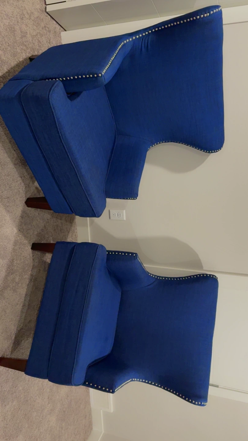 Blue Accent Chairs (2)