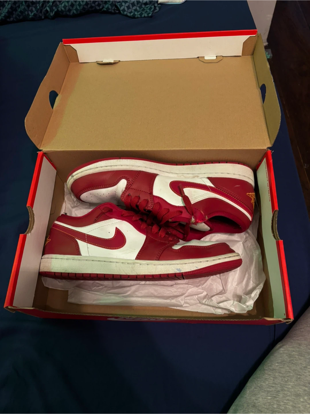 Air Jordan 1 Low Cardinal Red' Sneakers - Size 9.5 - photo 2