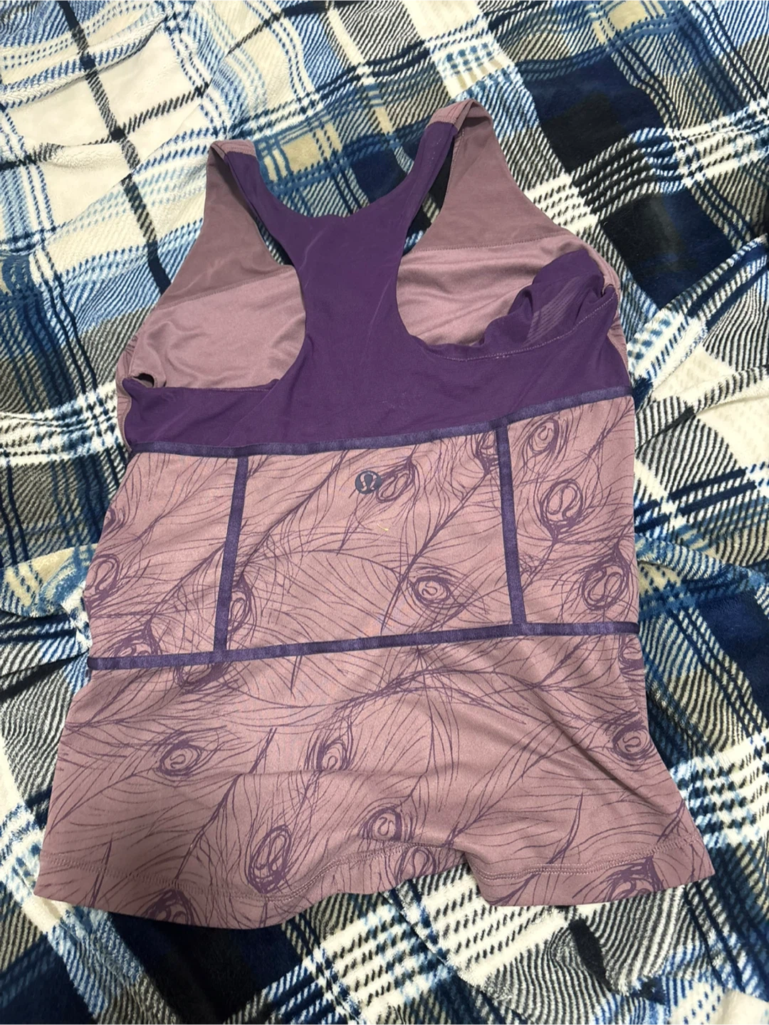 Lululemon Tank Top - Purple Feather Print - photo 2