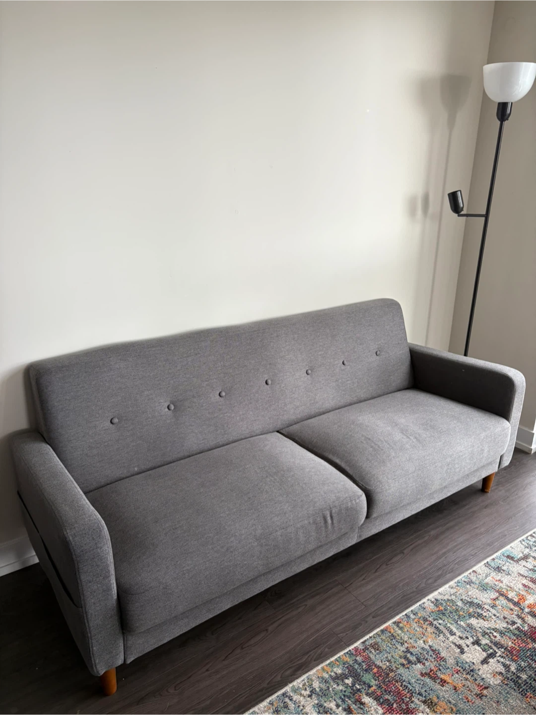 Grey Fabric Sofa - photo 2