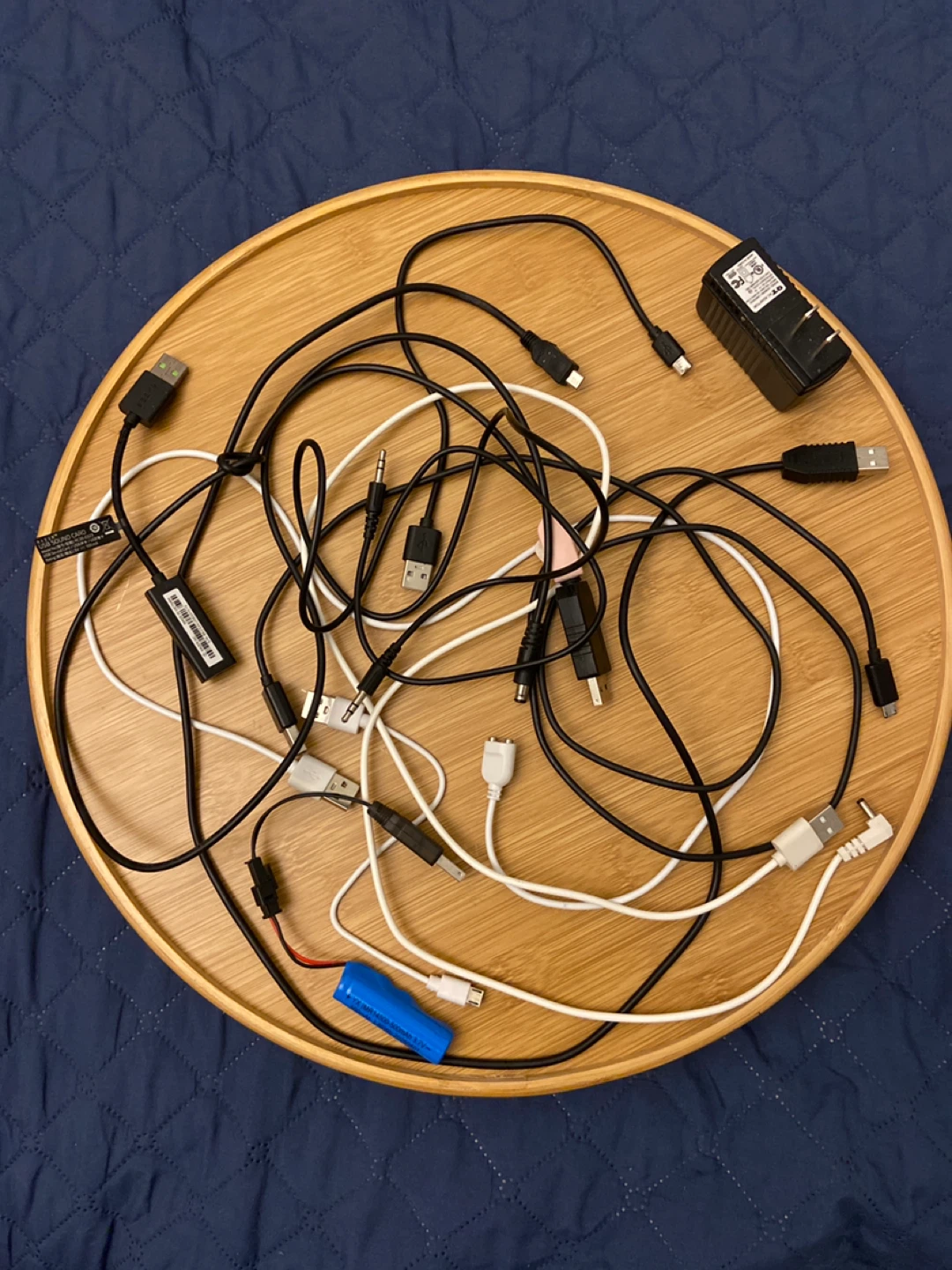 Assorted USB Cables and Power Adapter