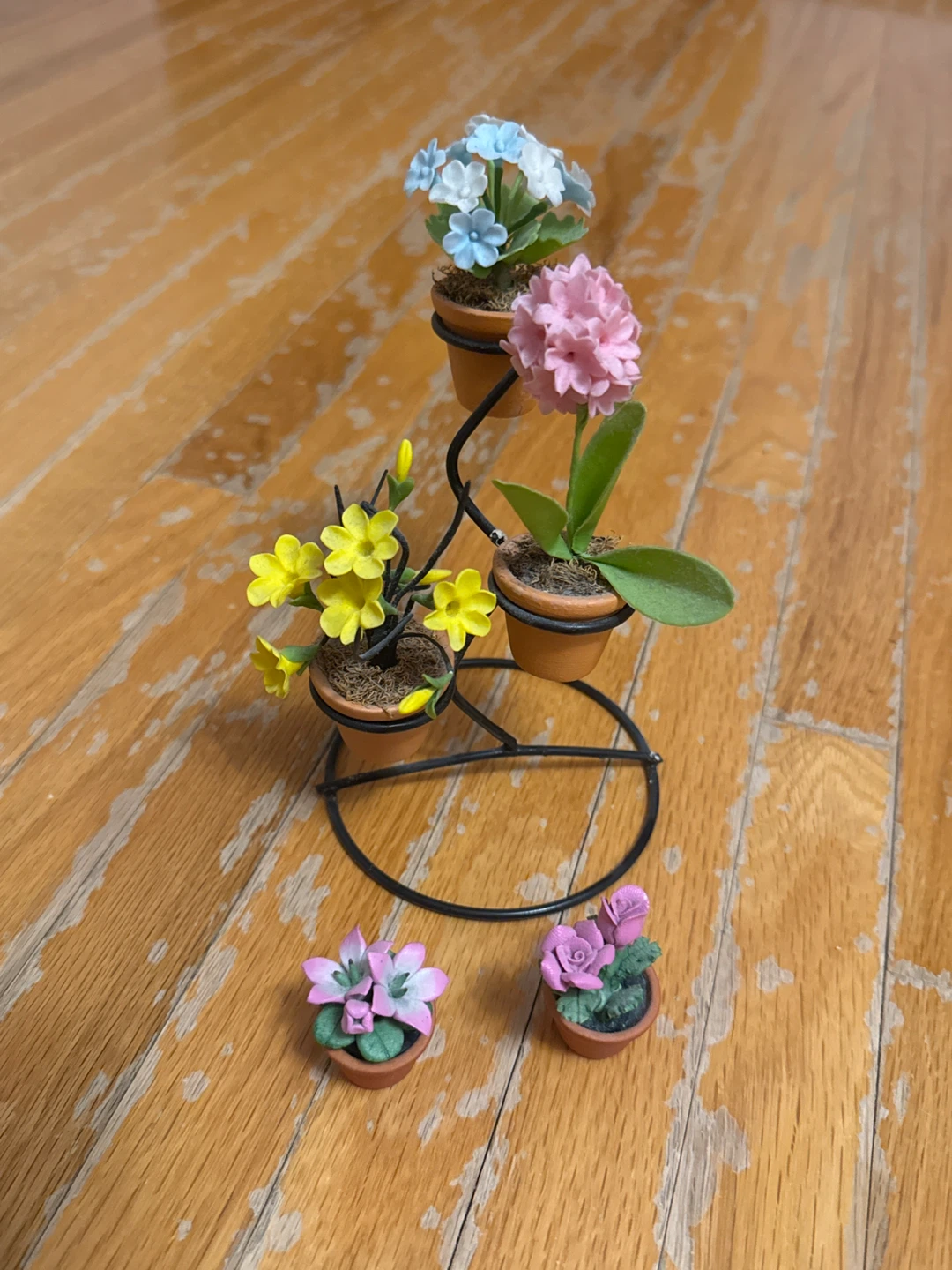 Miniature Flower Pots with Stand