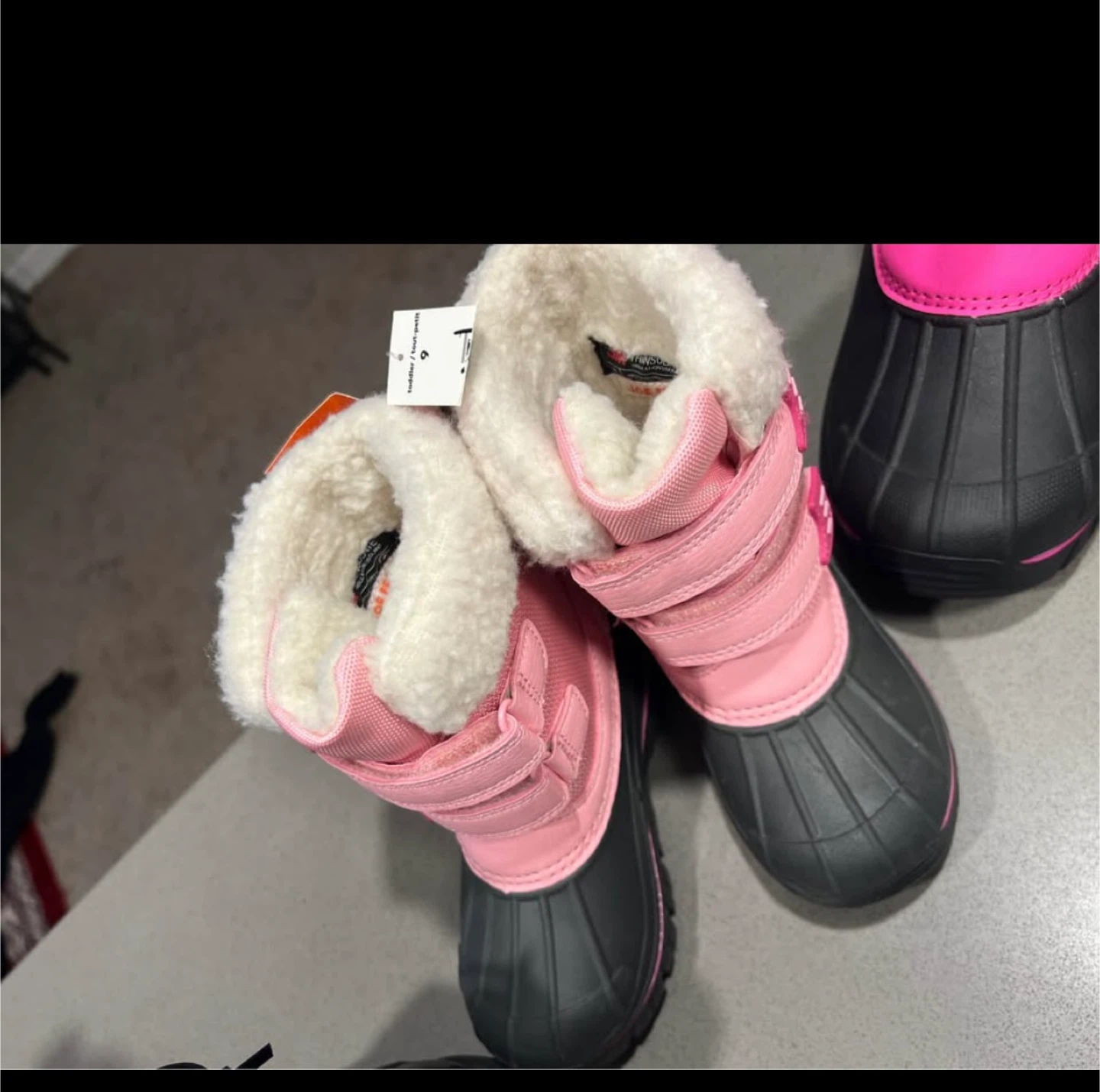 Toddler Pink Winter Boots Size 9