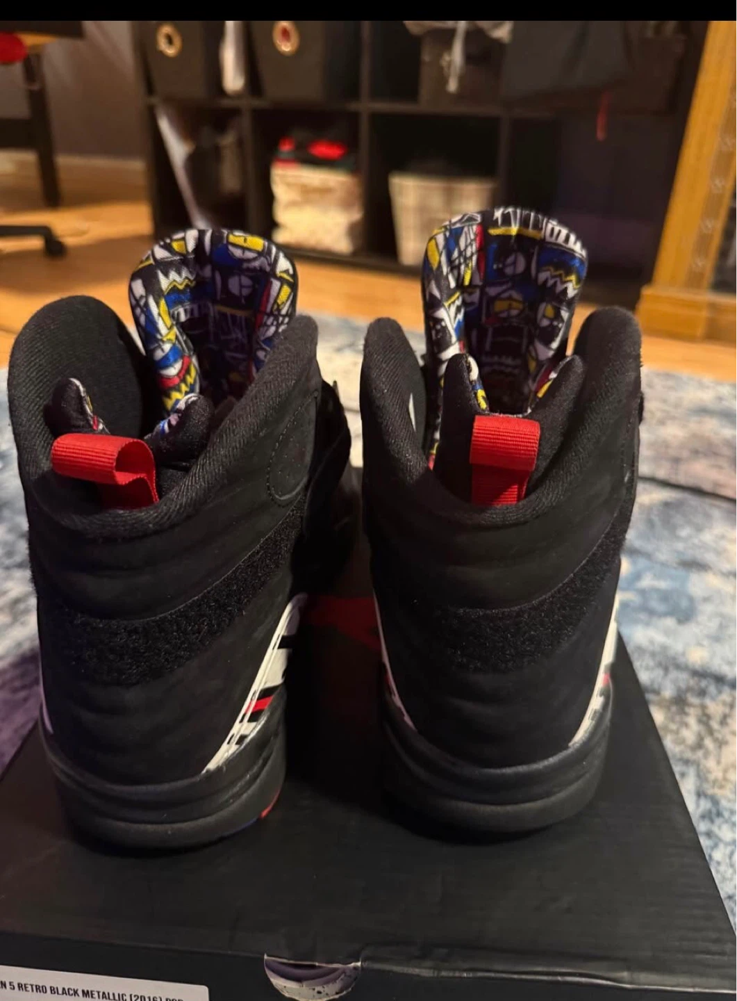 Air Jordan 8 Retro Black Metallic Size US 11.5 - photo 2