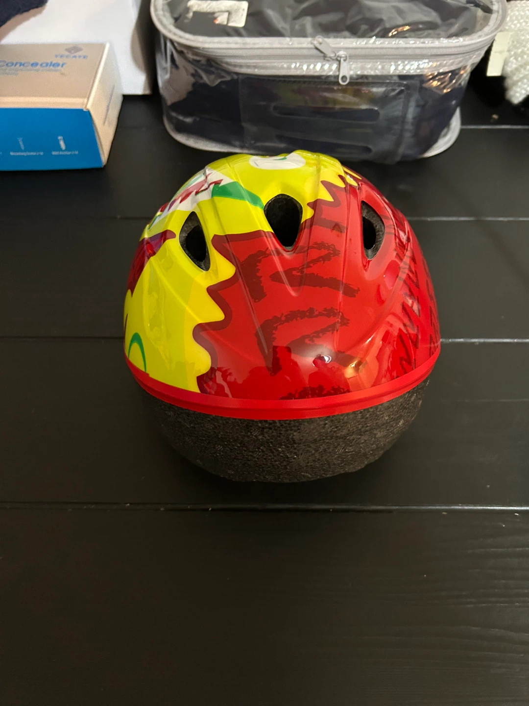 Bell Kids' Bike Helmet - Red/Yellow Monster Design - photo 2