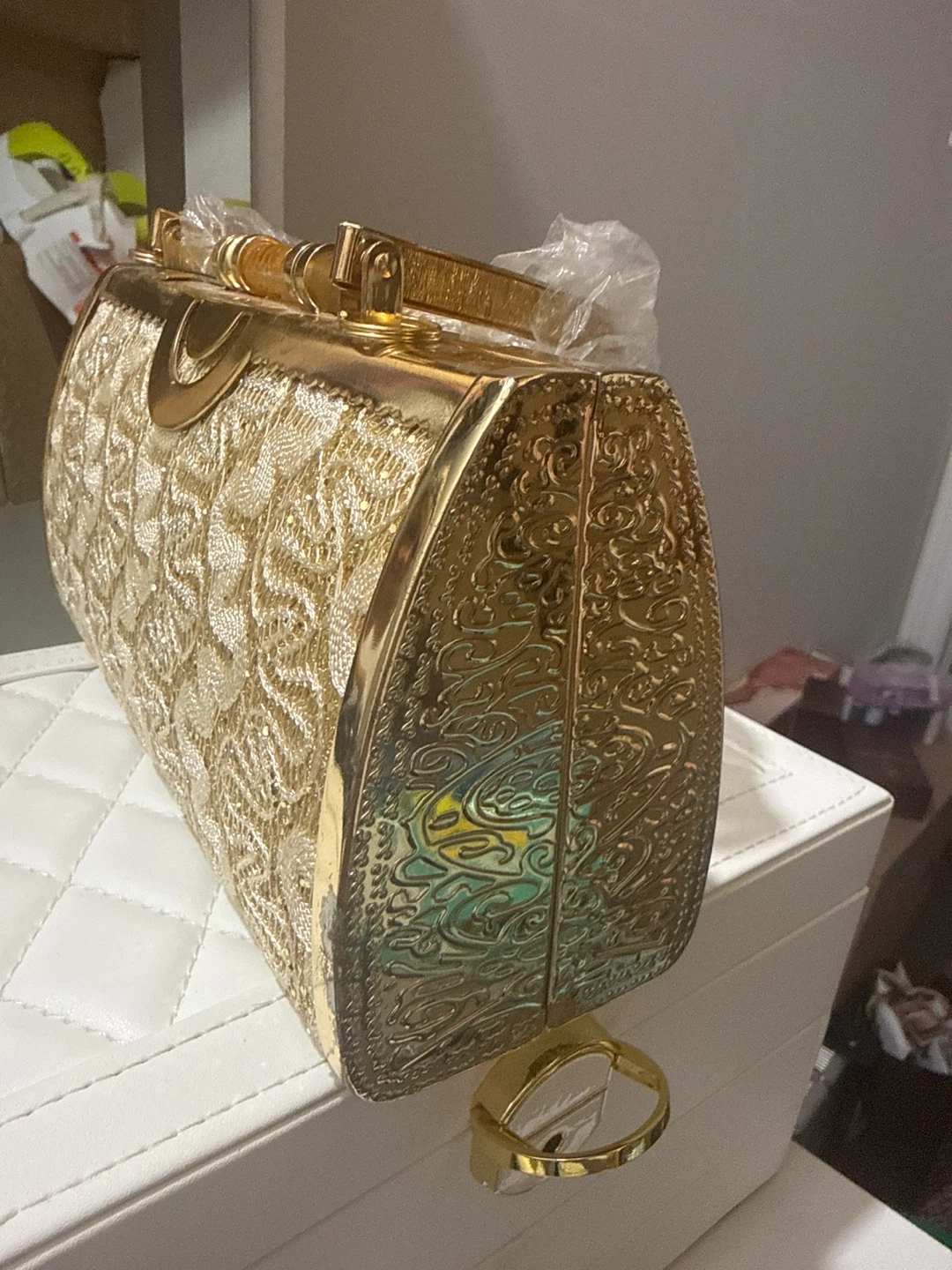 Gold Clutch Evening Bag - photo 4