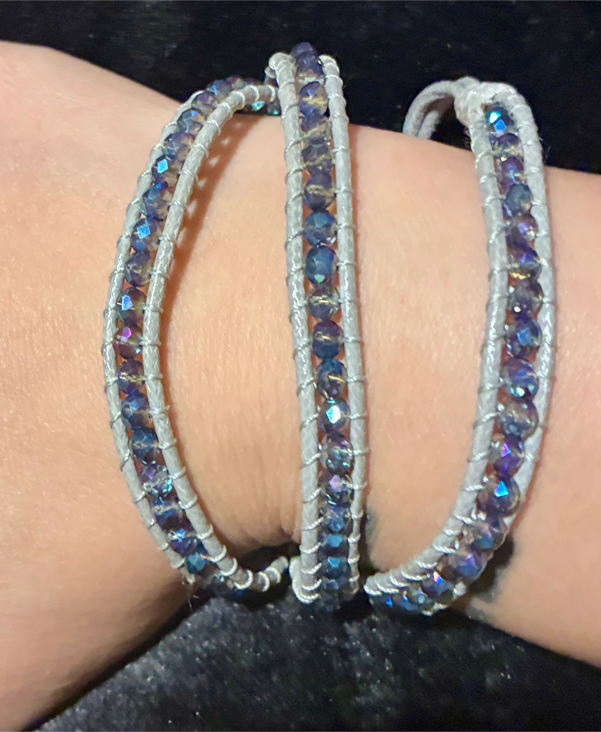 Two Wrap Bracelets with Love and Infinity Charms - photo 2