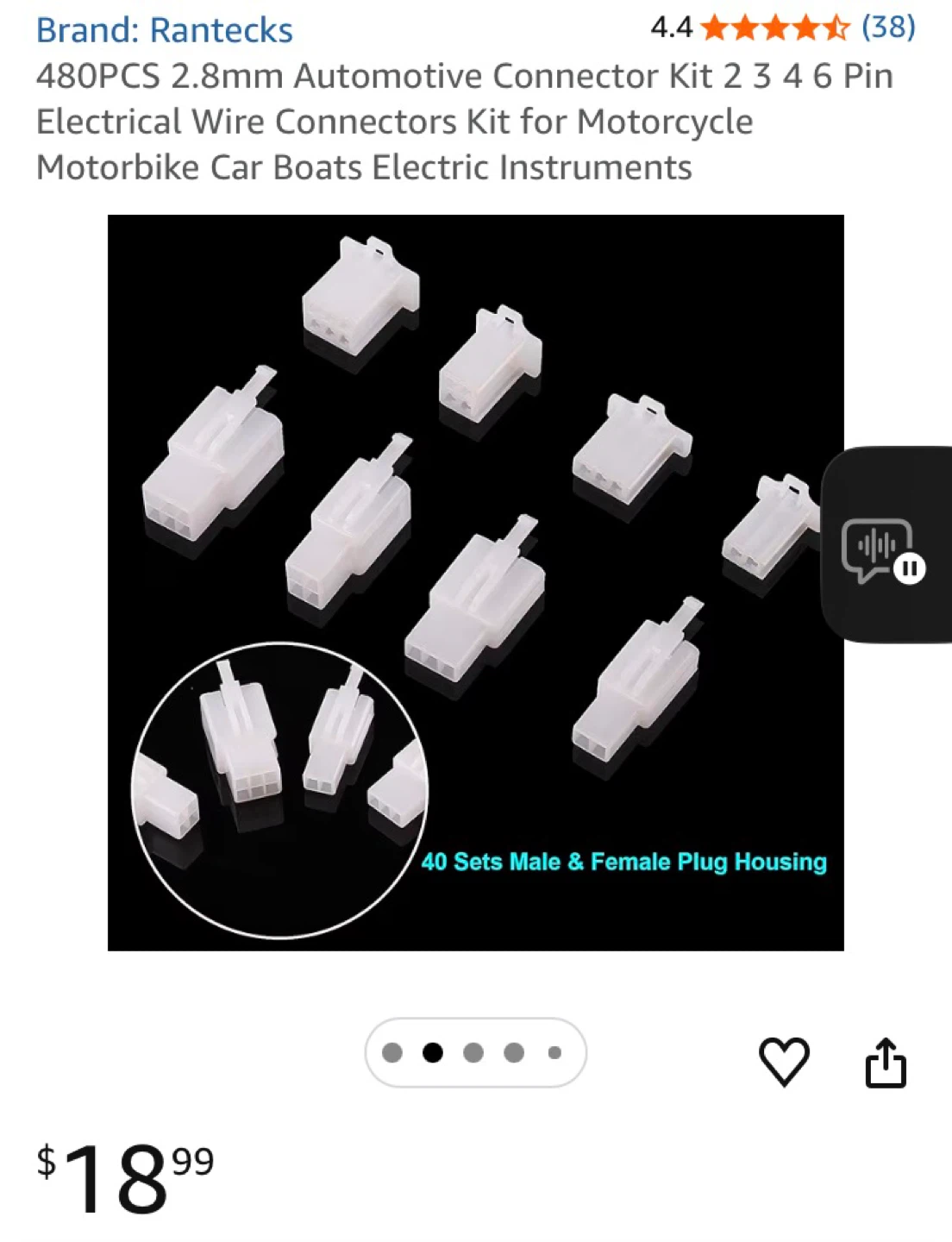 Rantecks 480PCS 2.8mm Automotive Connectors Kit - photo 3