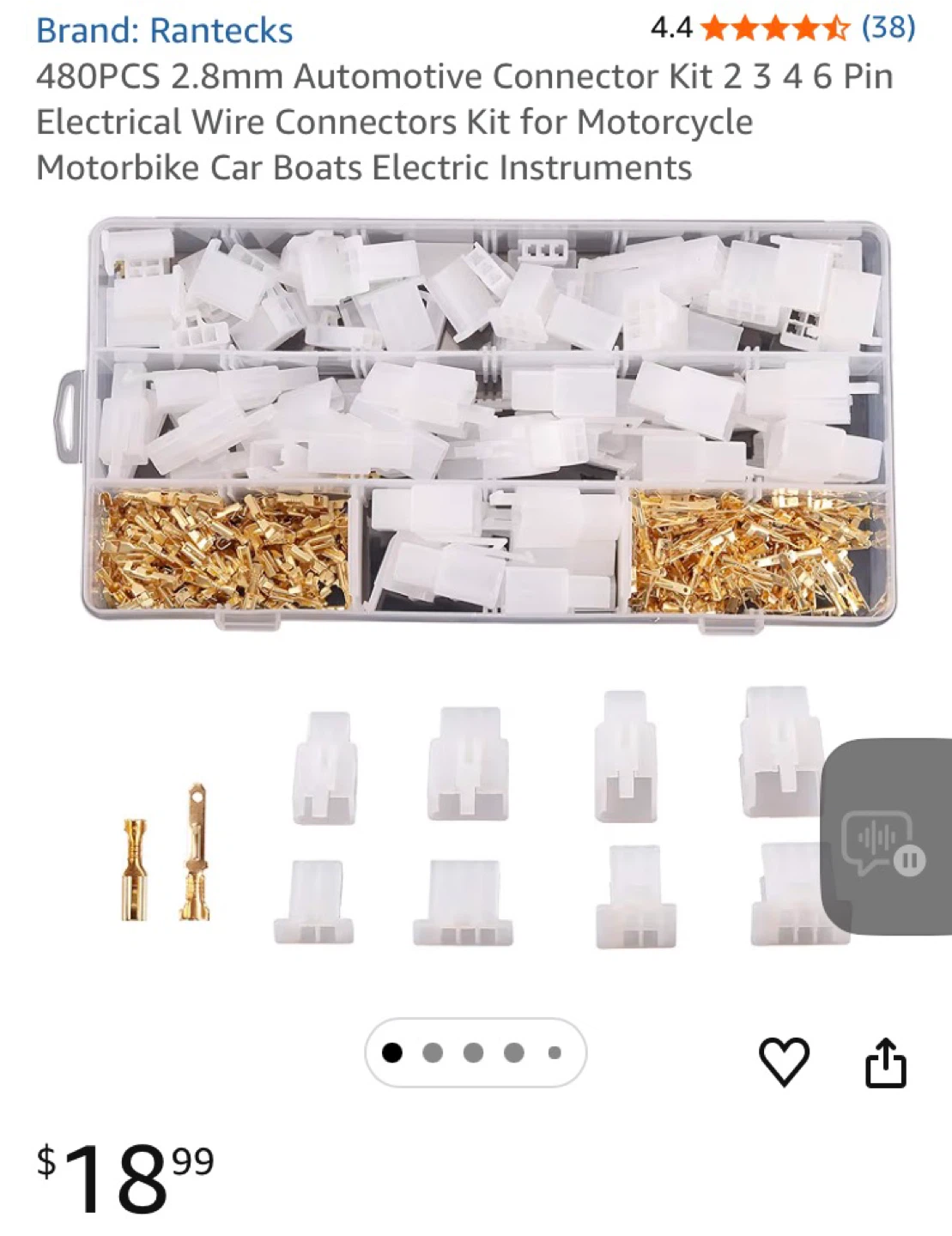 Rantecks 480PCS 2.8mm Automotive Connectors Kit - photo 5