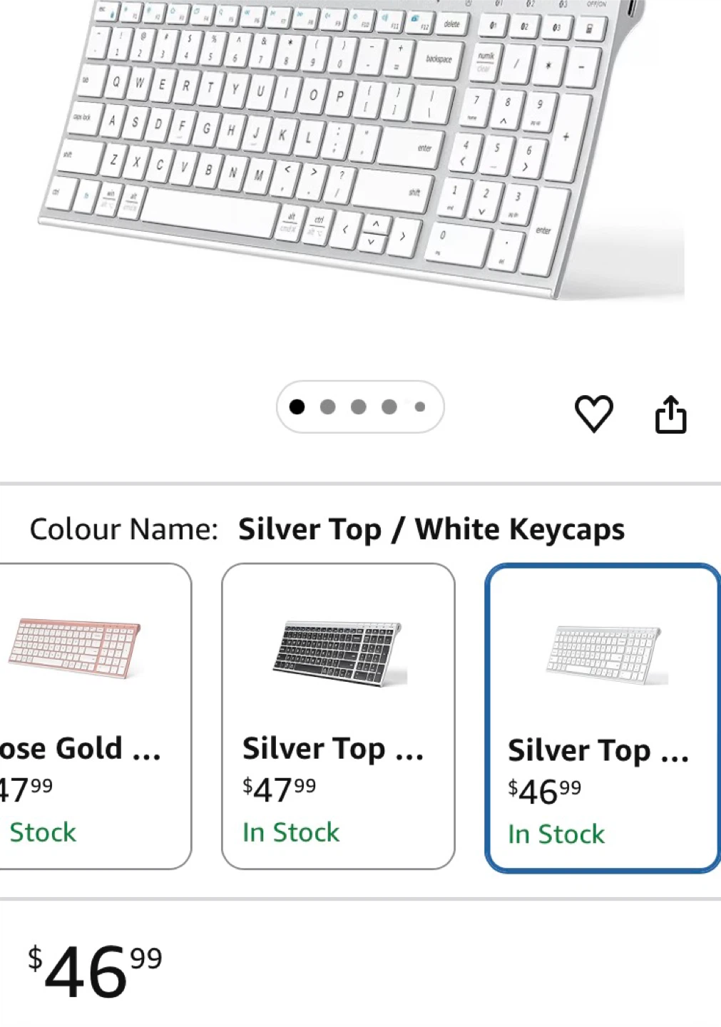 iClever BK10 Wireless Bluetooth Keyboard with Numeric Keypad