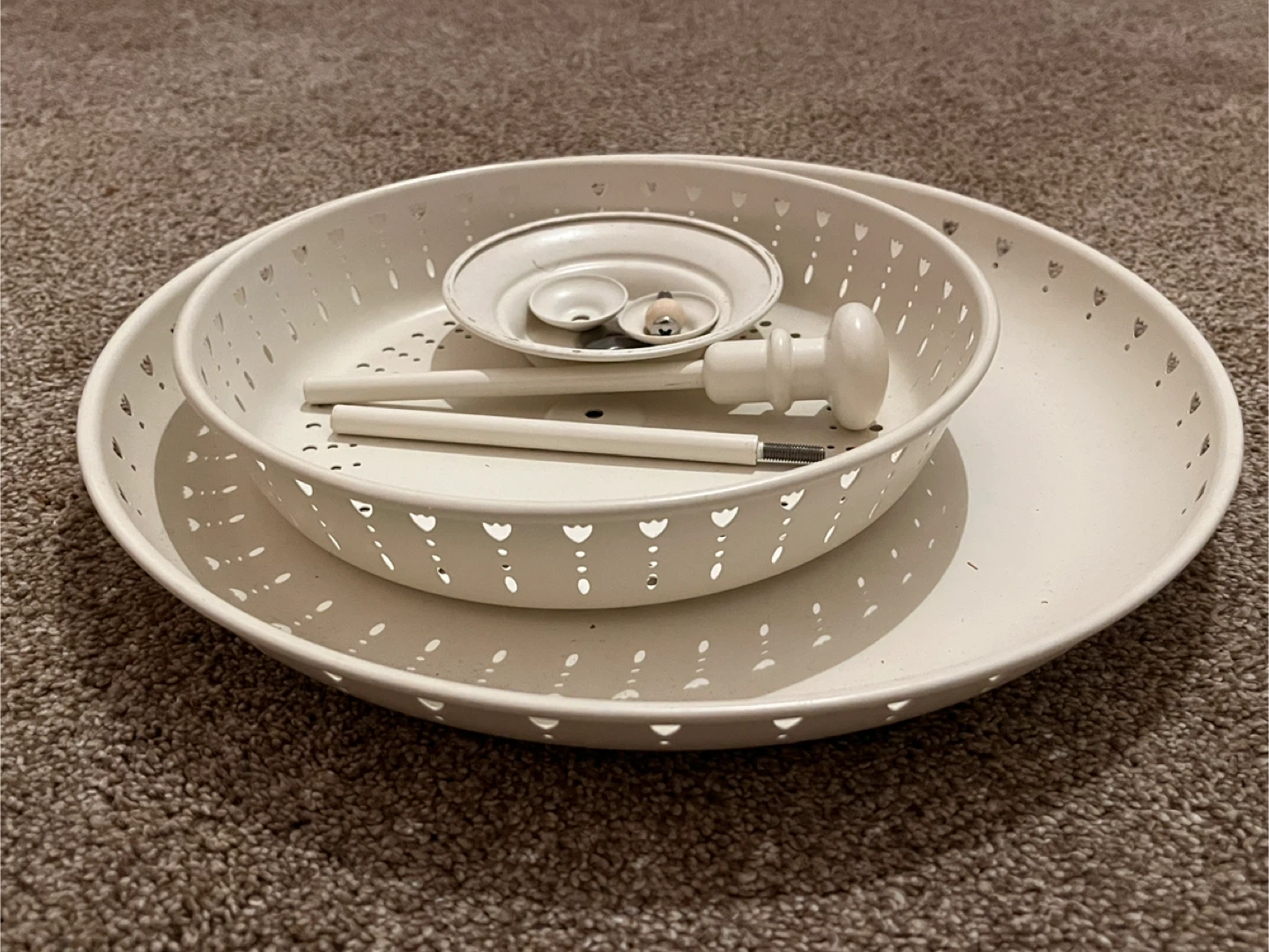 White 2-Tier Serving Stand 🏆 - photo 2