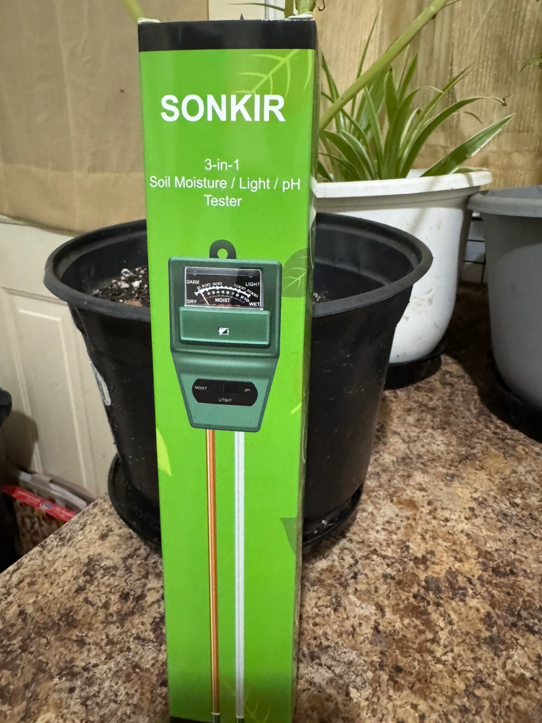SONKIR 3-in-1 Soil Moisture/Light/pH Tester 🏆