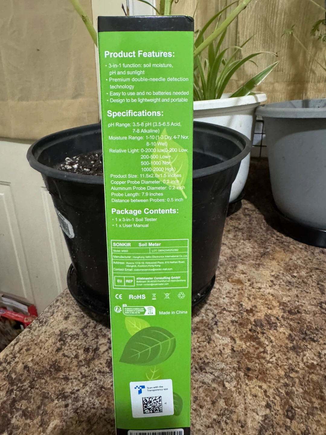 SONKIR 3-in-1 Soil Moisture/Light/pH Tester 🏆 - photo 2