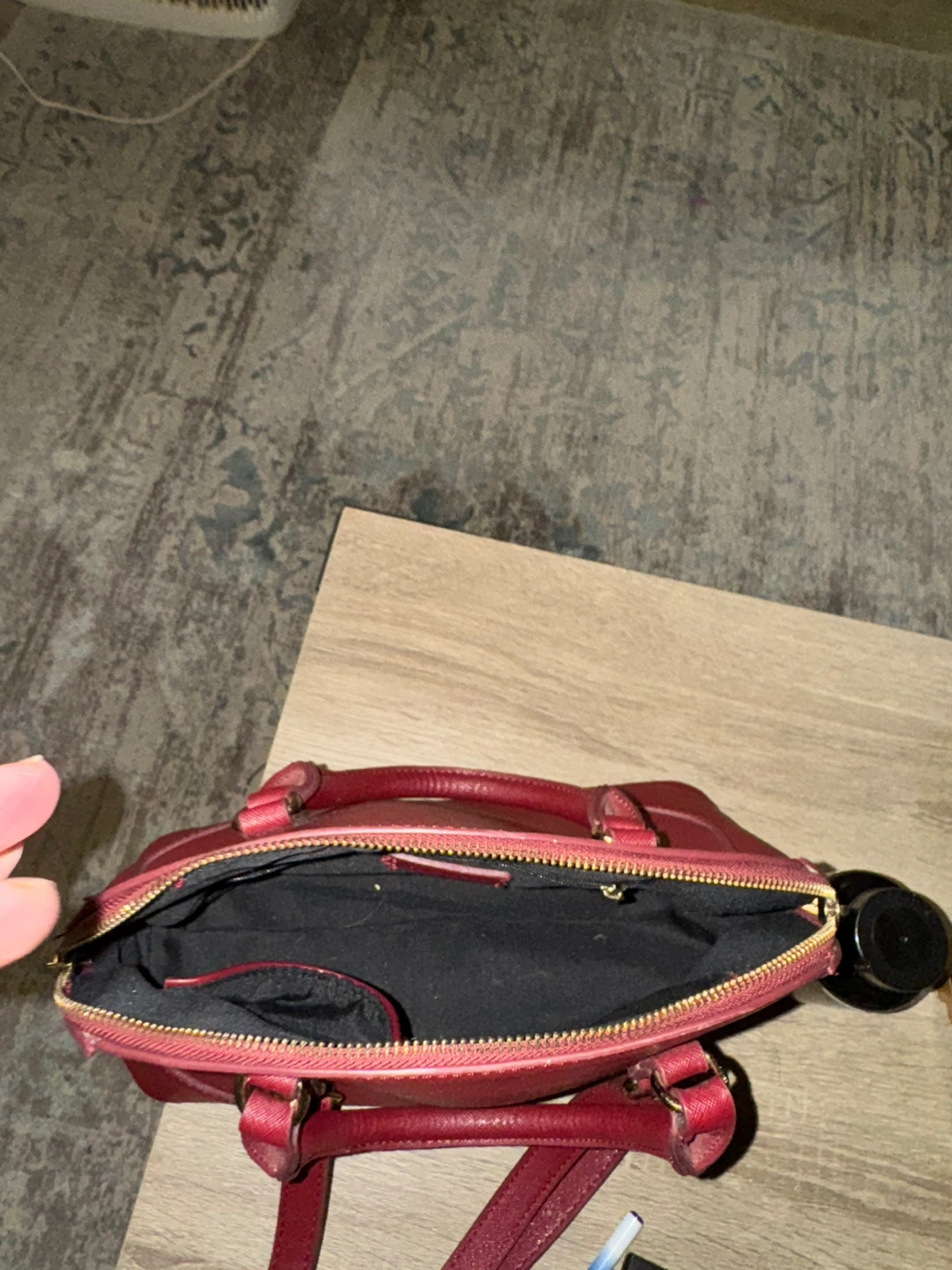 Red Satchel Handbag 🏆 - photo 5