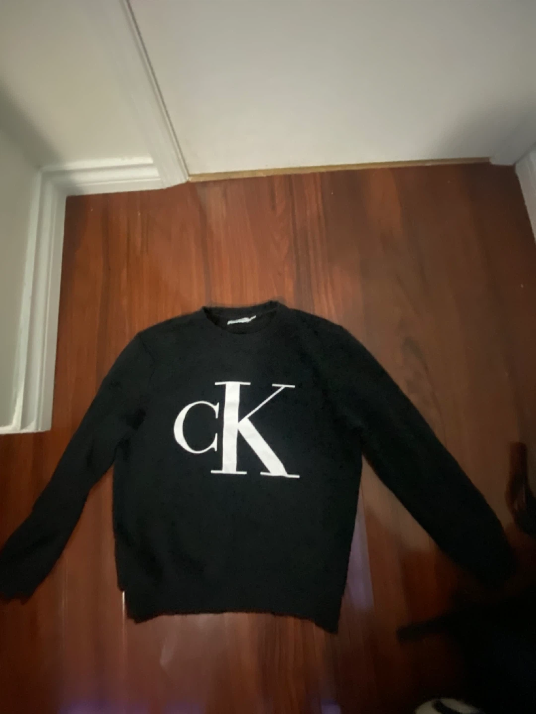 Calvin Klein Black CK Logo Sweatshirt - Size S/P/CH - photo 3