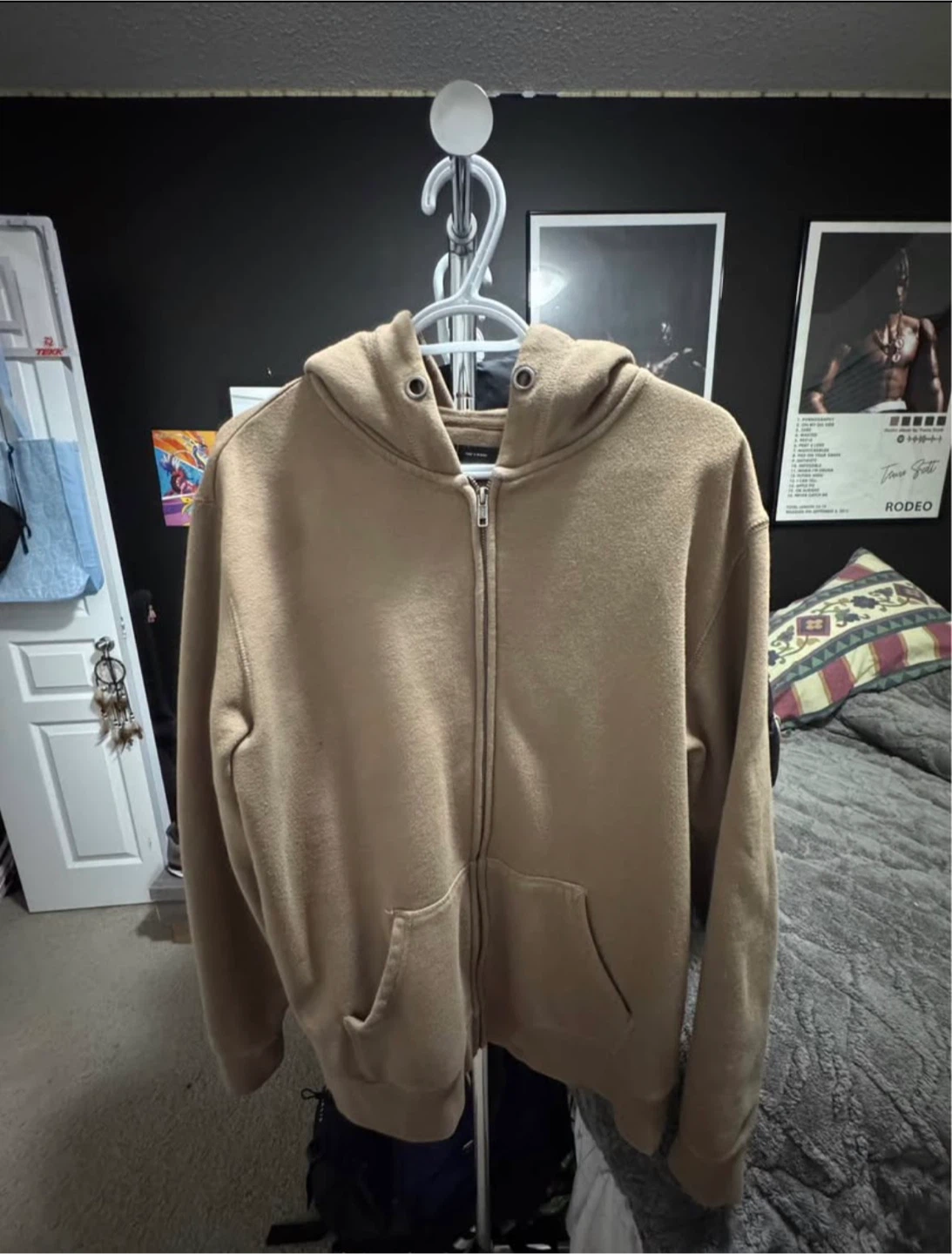 3.1 Phillip Lim Parasons Zip-Up Hoodie - Tan - Large
