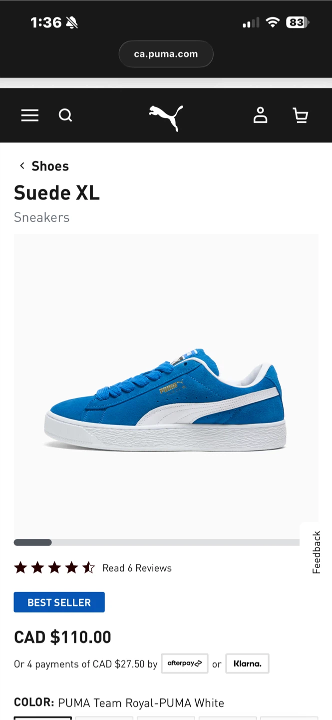 Puma Suede XL Sneakers (Size US CA 12 UK 11) - photo 5