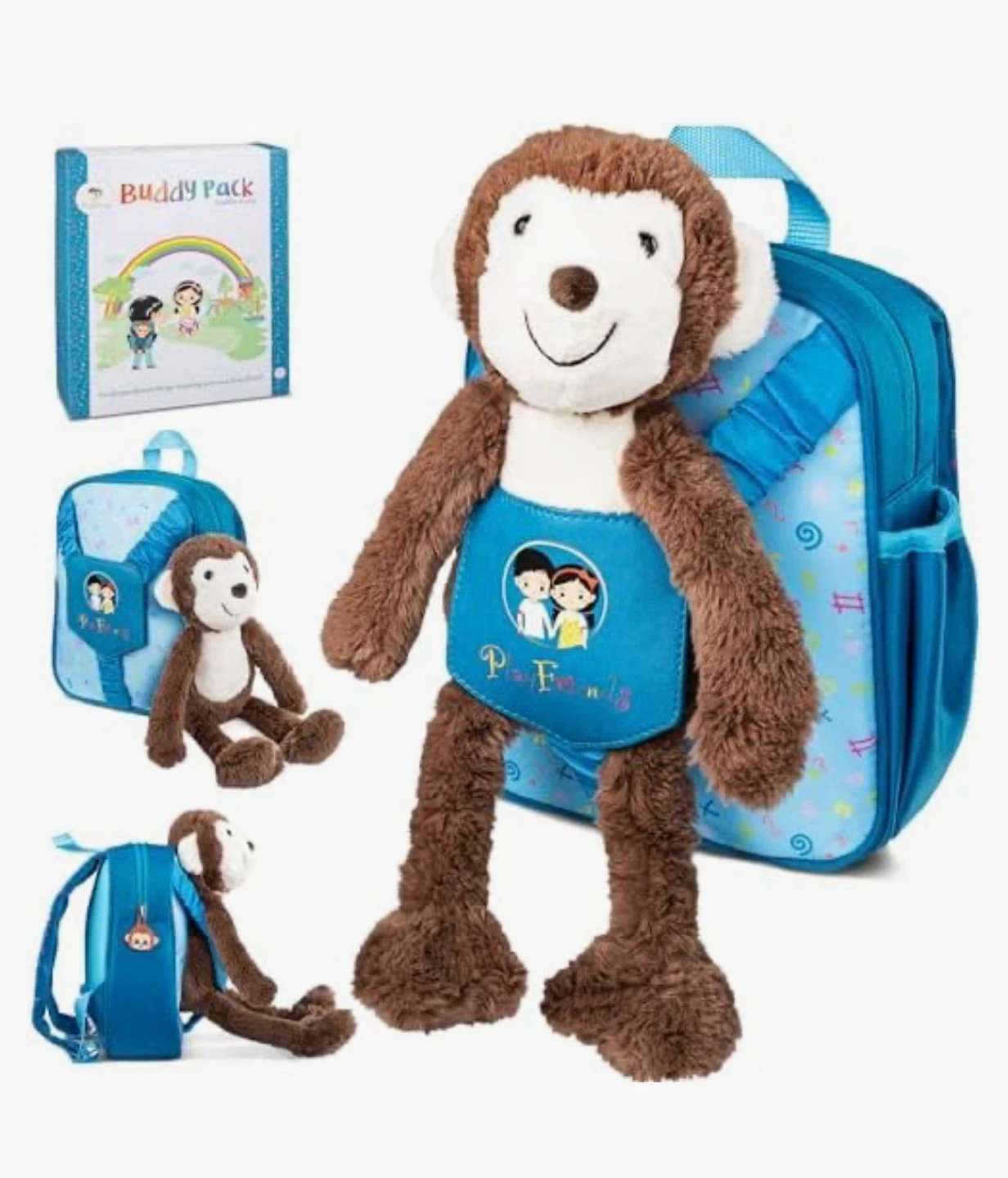 PlayFriends Buddy Pack Preschool Backpack with Plush Toy - photo 3