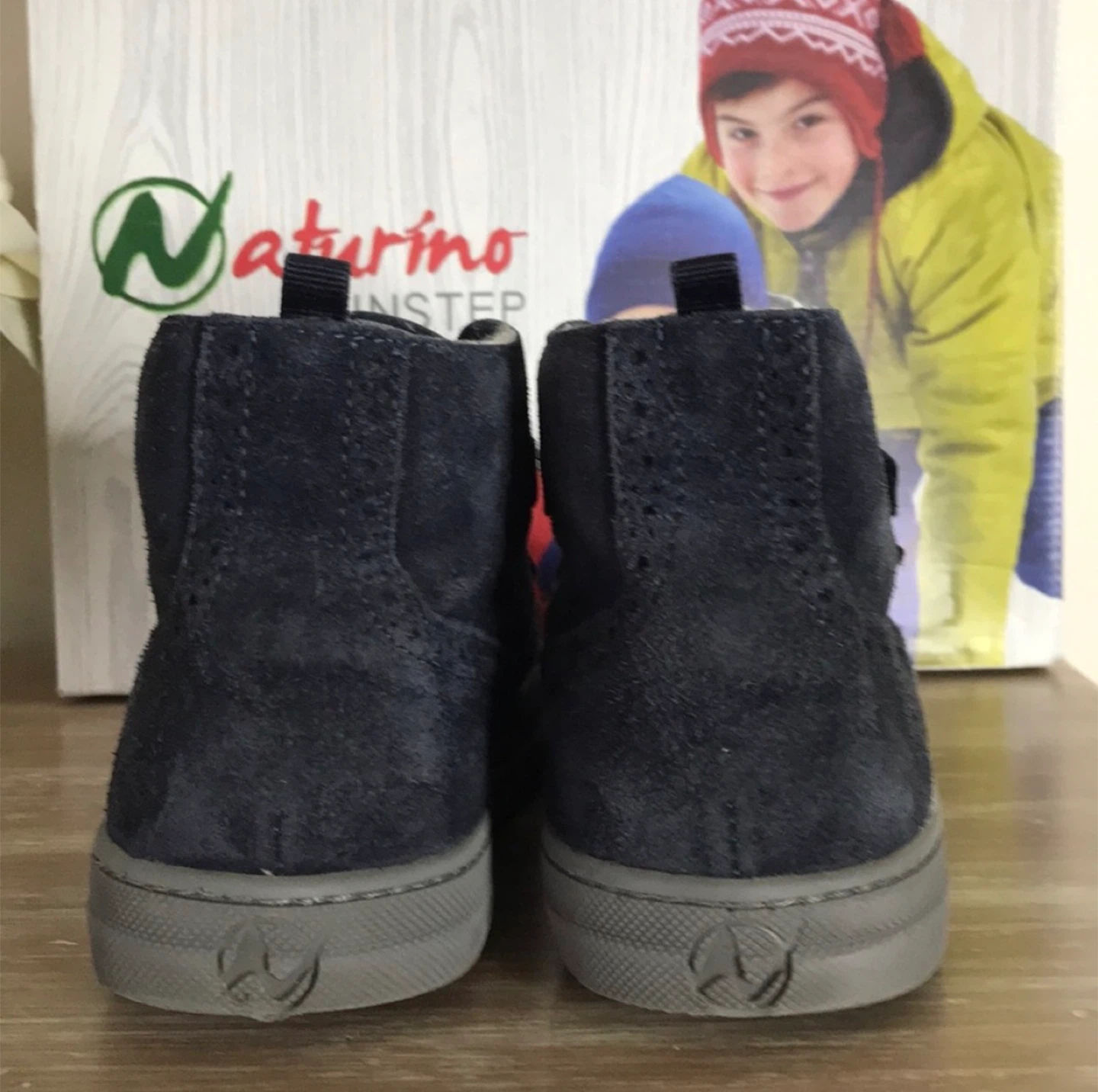 Rainstep Navy Suede Boots - size 34 - photo 3